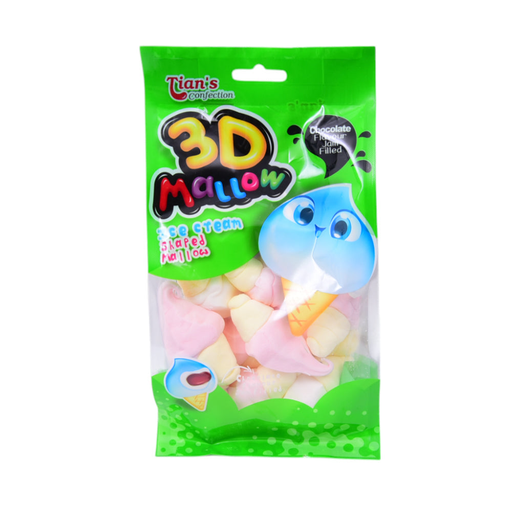 TIANS 3D MALLOW ICE CREAM SHAPED BAG 100 GM