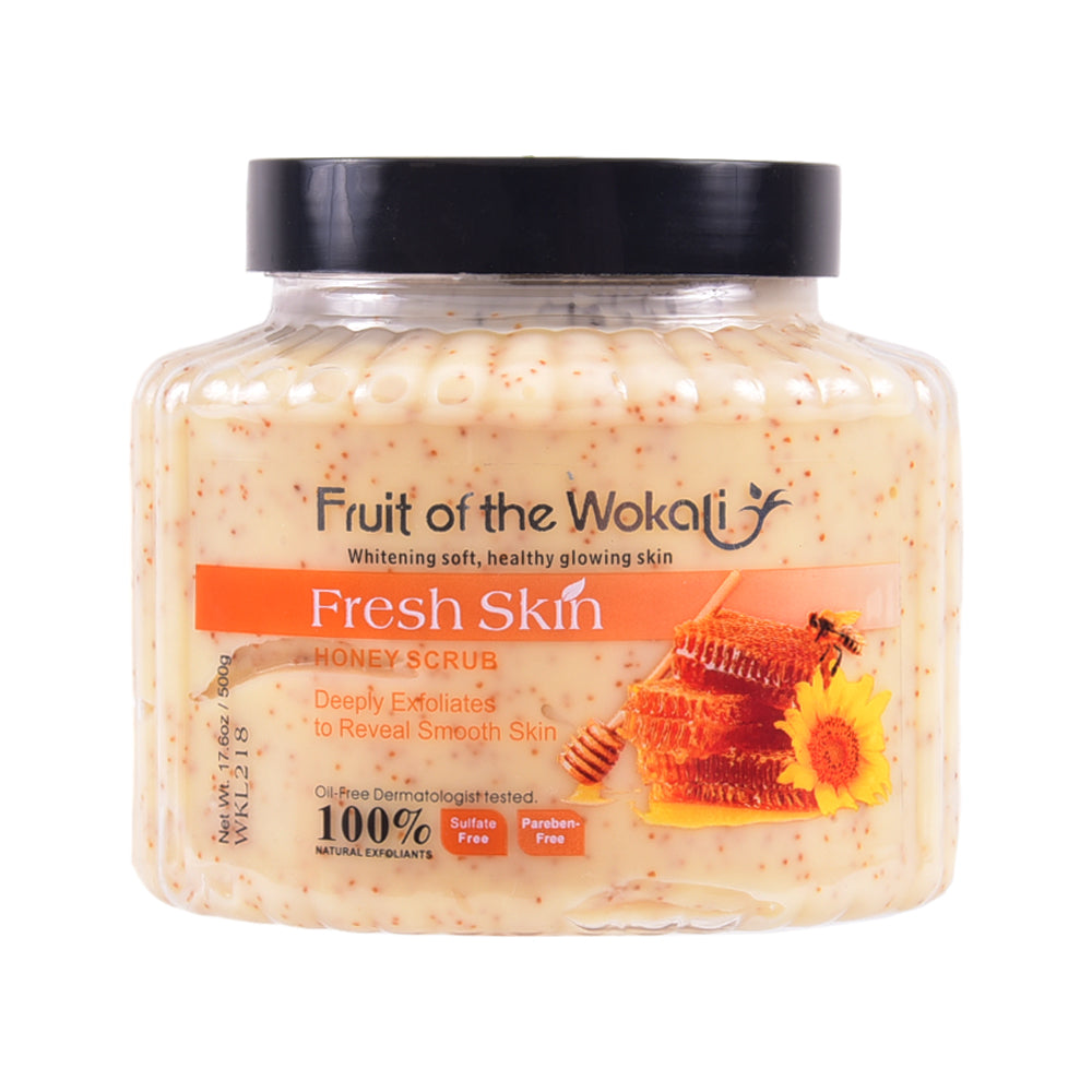 WOKALI BODY SCRUB HONEY 500 GM WKL218