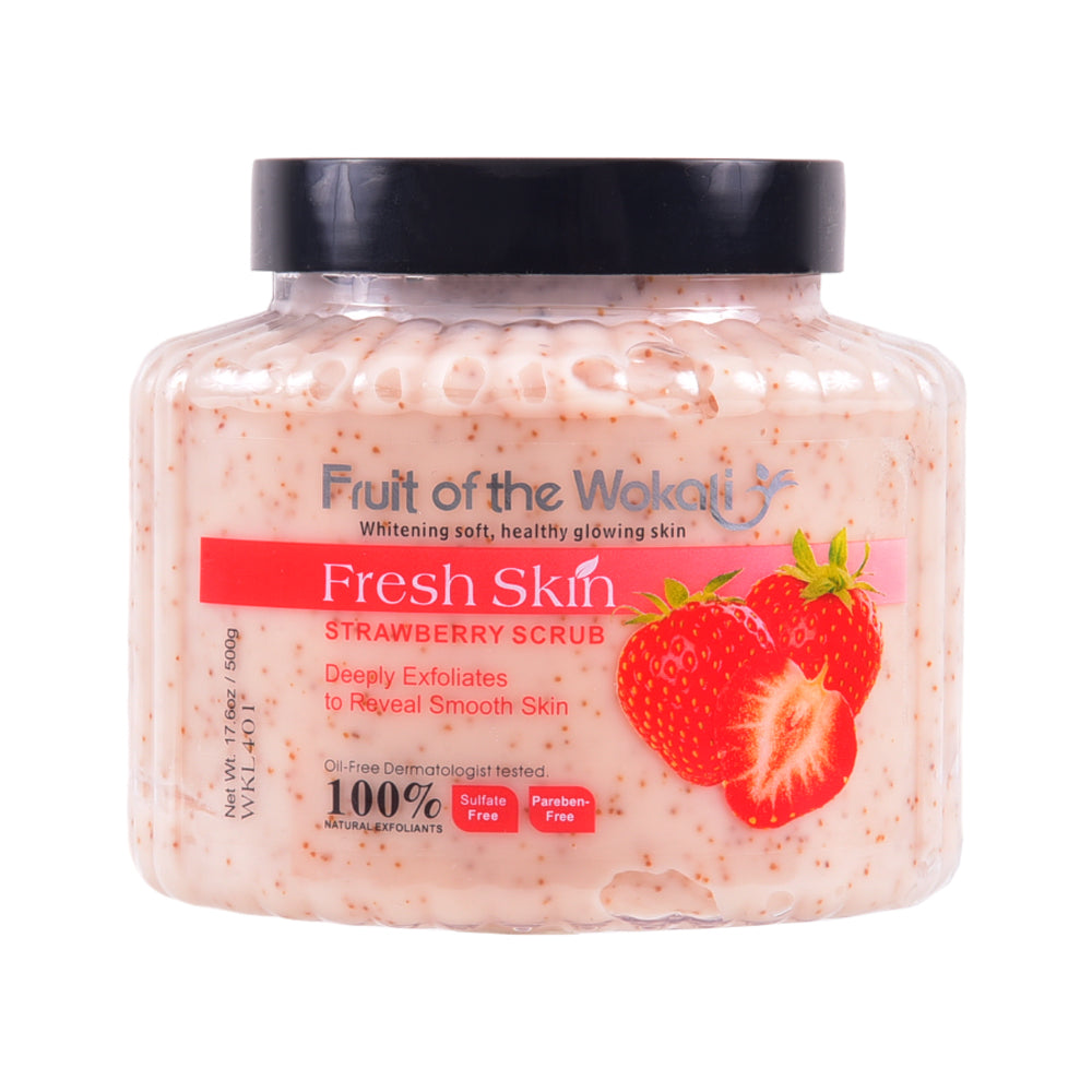 WOKALI BODY SCRUB STRAWBERRY 500 GM WKL401