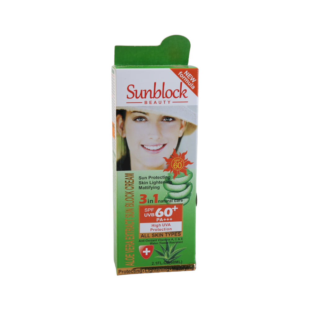 WOKALI ALOE VERA SUNBLOCK 3IN1 SPF 60+ IR WKL602 60ML