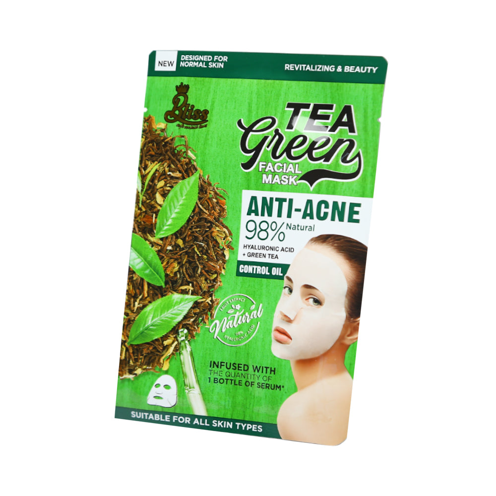 BLISS GREEN TEA ANTI ACNE SHEET MASK 1PC 30ML IR KB72-18