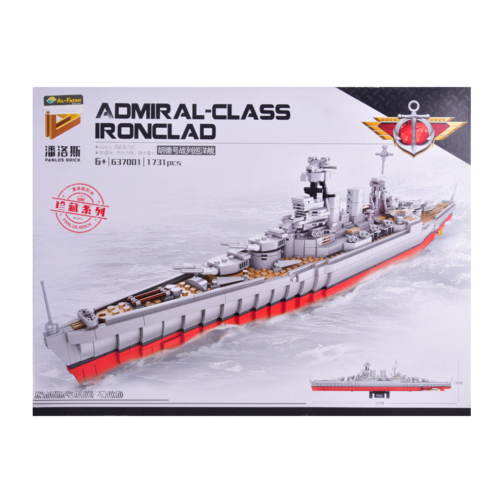 637001 PANLOS BRICKS ADMIRAL CLASS BATTLESHIP BLOCKS 1731PC