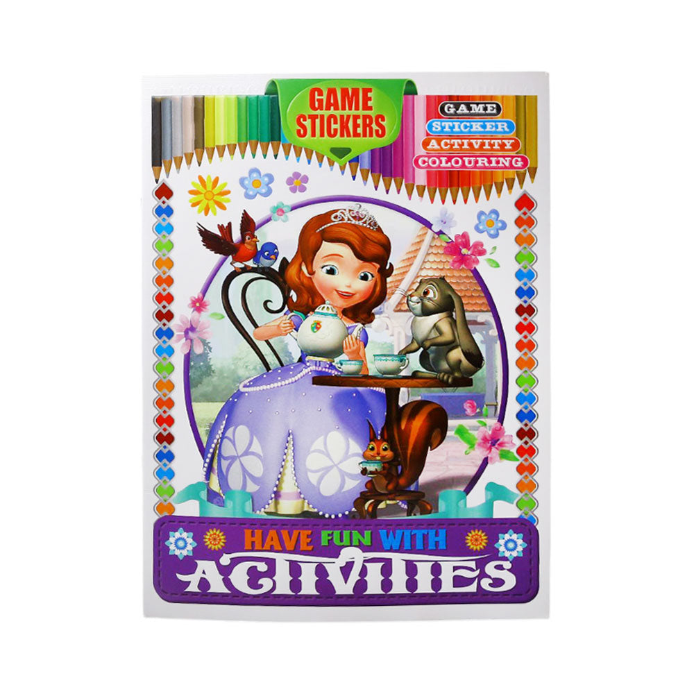 COLOURING STICKERS BOOK JQ909