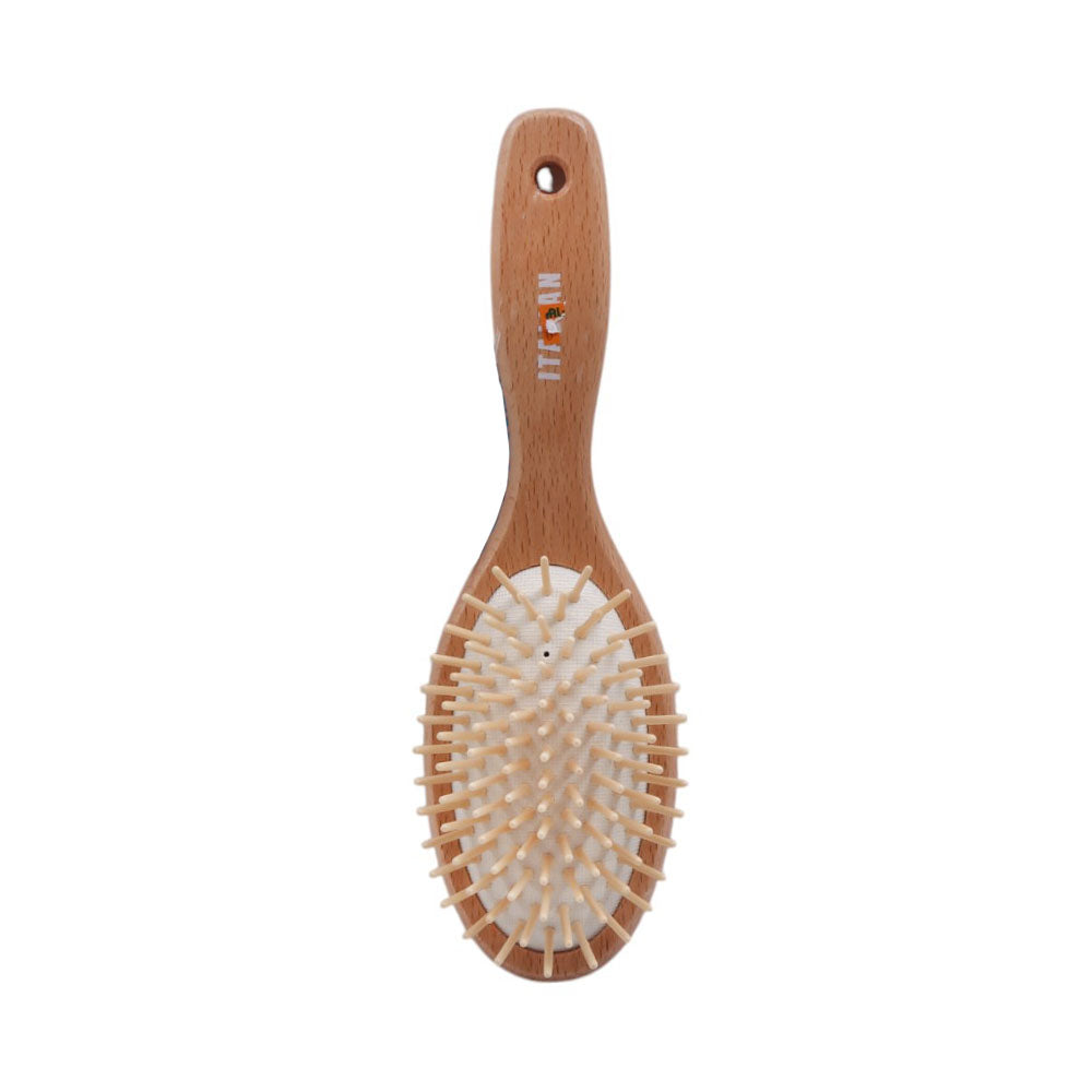 ITALIAN HAIR BRUSH WOODEN 9137-WT