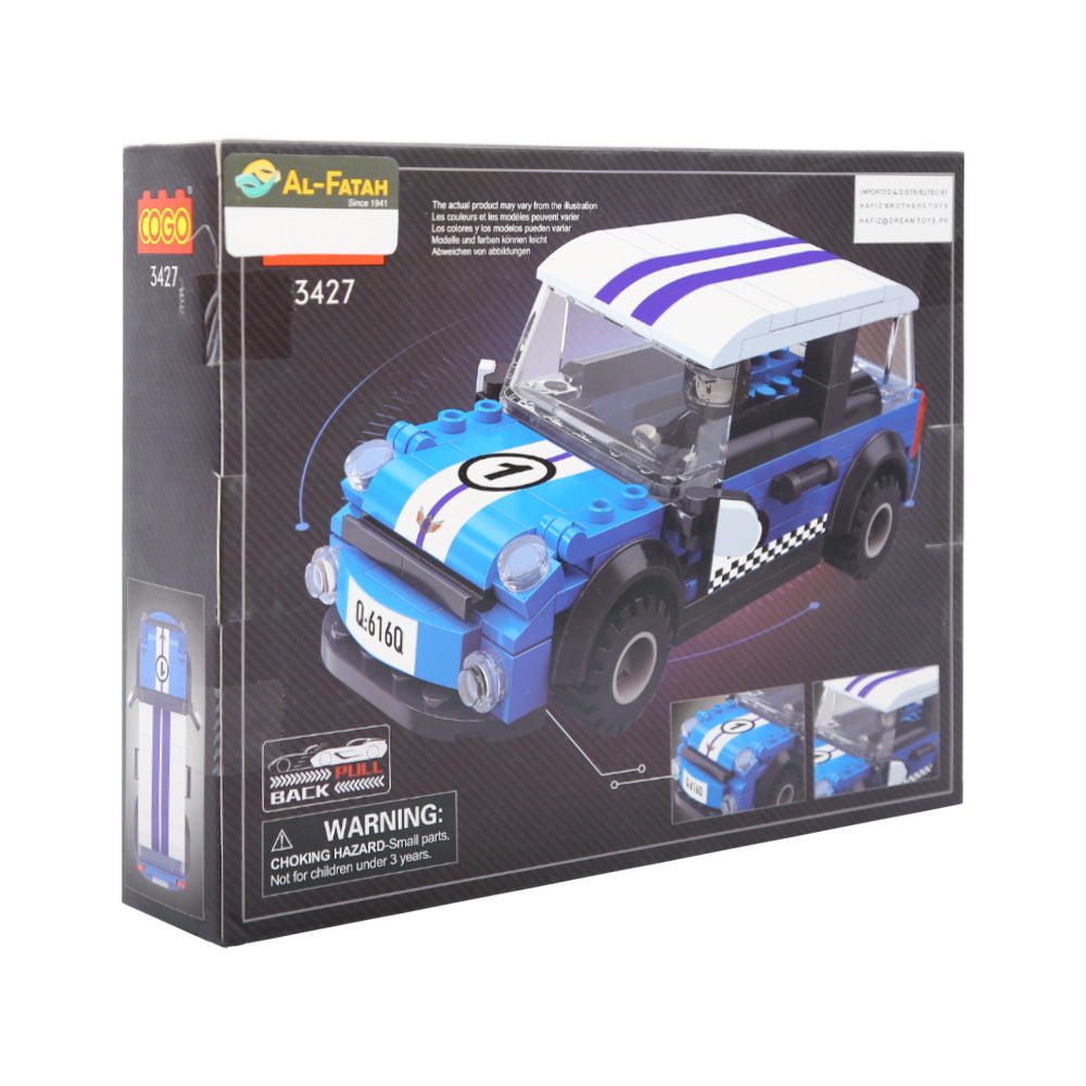 3427 COGO SPEED CROSSING CAR BLOCKS 182PC H.B