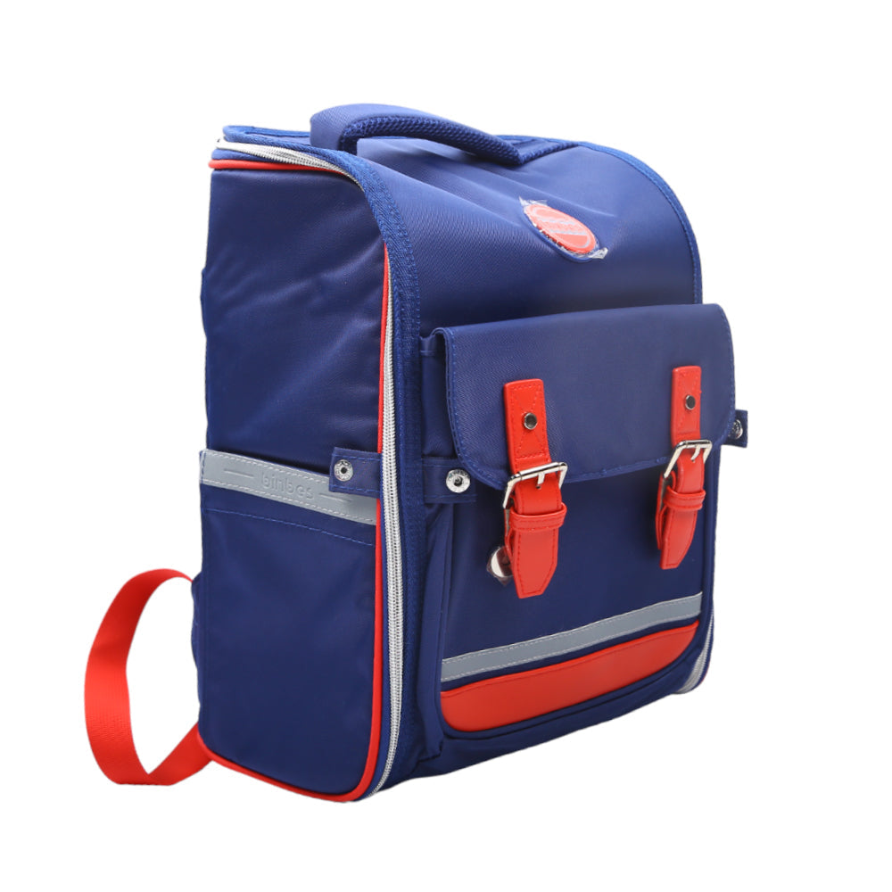 B-3238-1S KIDS SCHOOL BACK PACK NAVY/RED 16 INCH IR