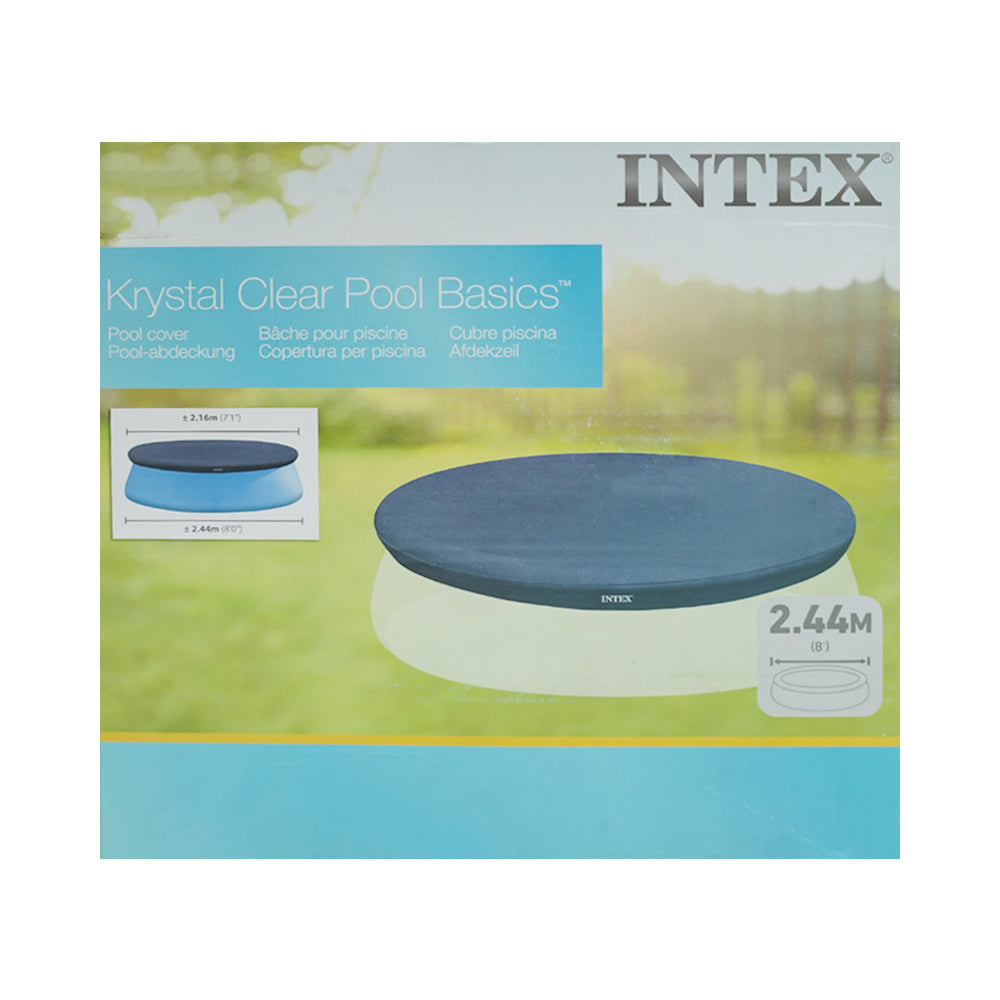 28020 INTEX KRYSTAL CLEAR POOL COVER 8FT A.I