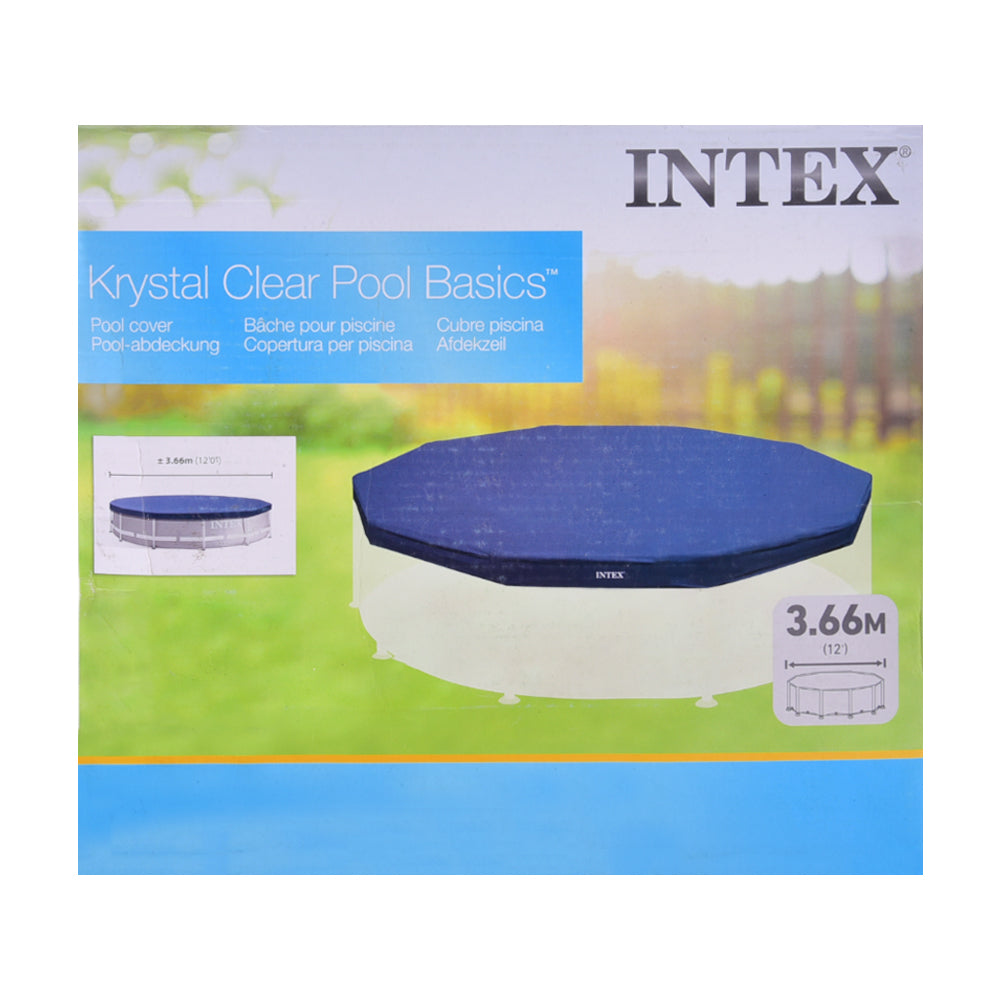 28031 INTEX KRYSTAL CLEAR POOL COVER 12FT A.I