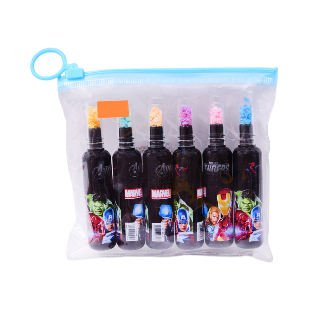 DL-2828A BOTTLE WITH STARS HIGHLIGHTER 6PC PACK Z.B