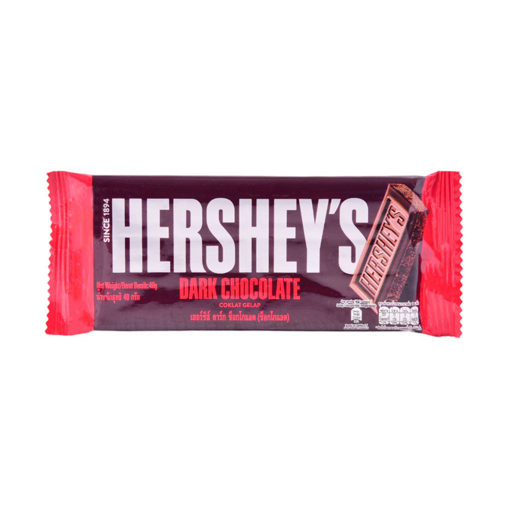 HERSHEYS CHOCOLATE BAR DARK CHOCOLATE 40G