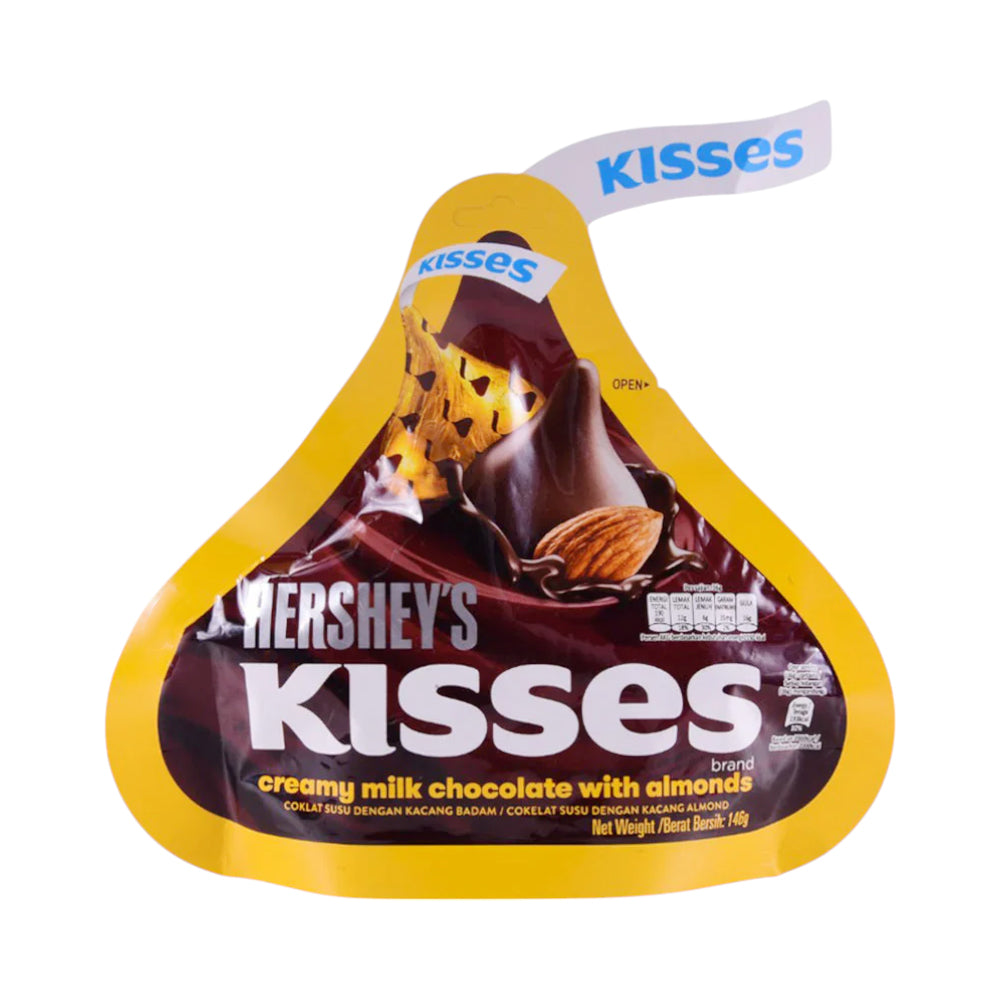 HERSHEYS KISSES CHOCOLATE CREAMY MILK ALMONDS 82 GM