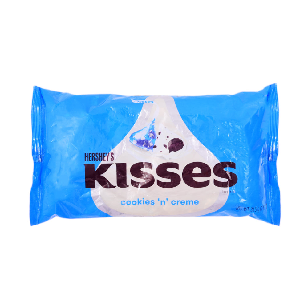 HERSHEYS KISSES CHOCOLATE COOKIES N CREME POUCH 315 GM