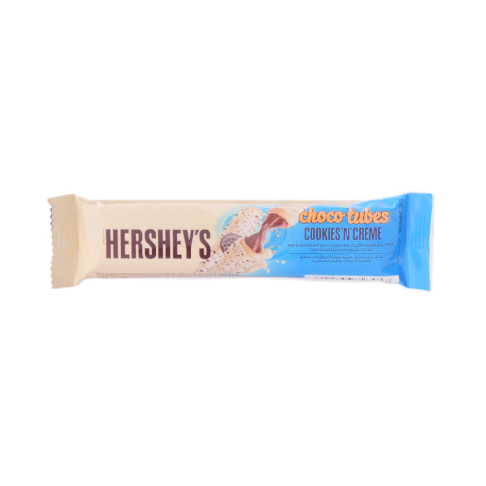 HERSHEYS COCO TUBE COOKIES N CREME 18 GM