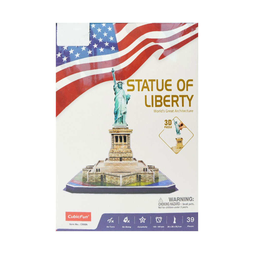 C080H CUBICFUN 3D PUZZLE STATUE OF LIBERTY 39PC