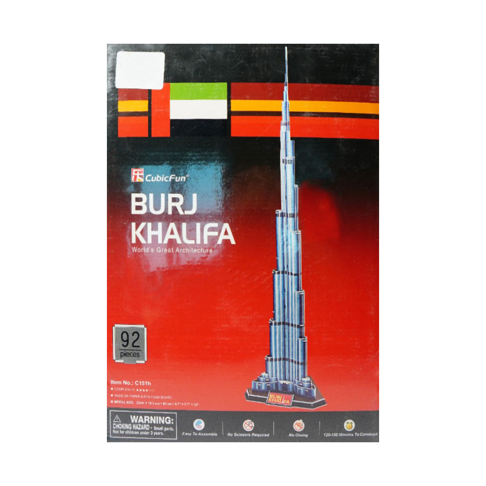 C151H CUBICFUN 3D PUZZLE BURJ KHALIFA 92PC