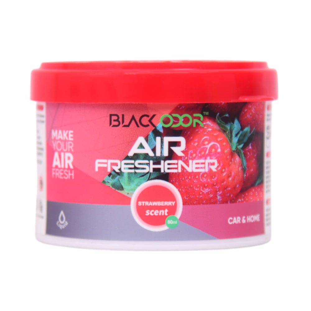 BLACK ODOR AIR FRESHENER STRAWBERRY SCENT 80 ML