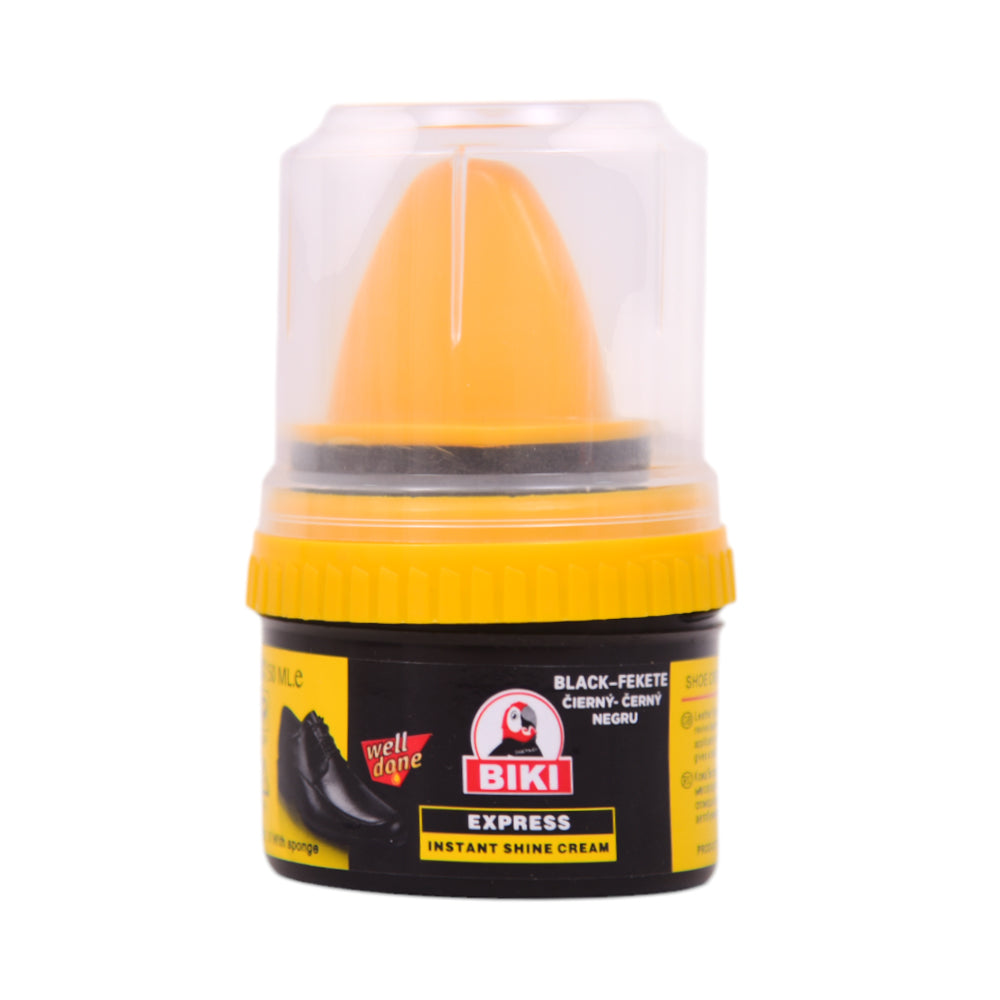 BIKI SHOE POLISH BLACK IR 50ML BK350
