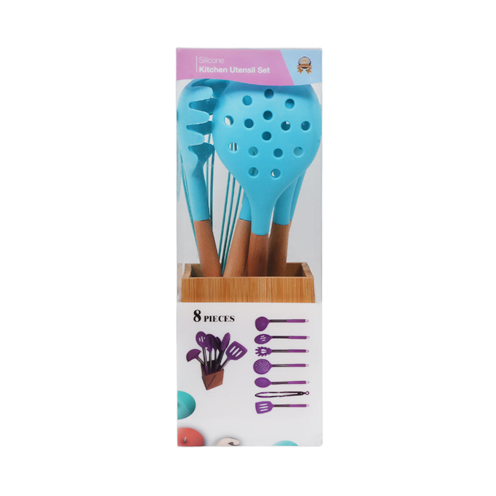KITCHEN SPOON SET 8PC SILICONE KC510