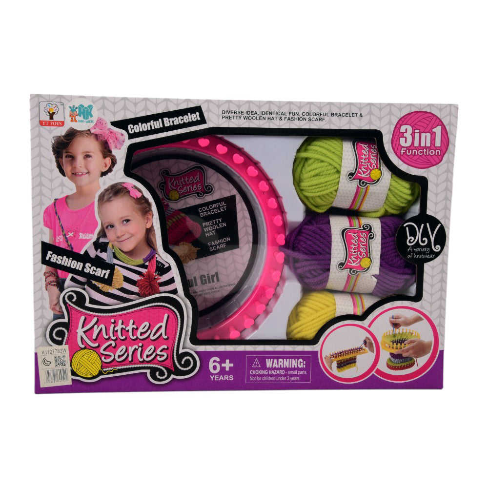 YT-077A COLORFUL FASHION KNITTED BRACELET D