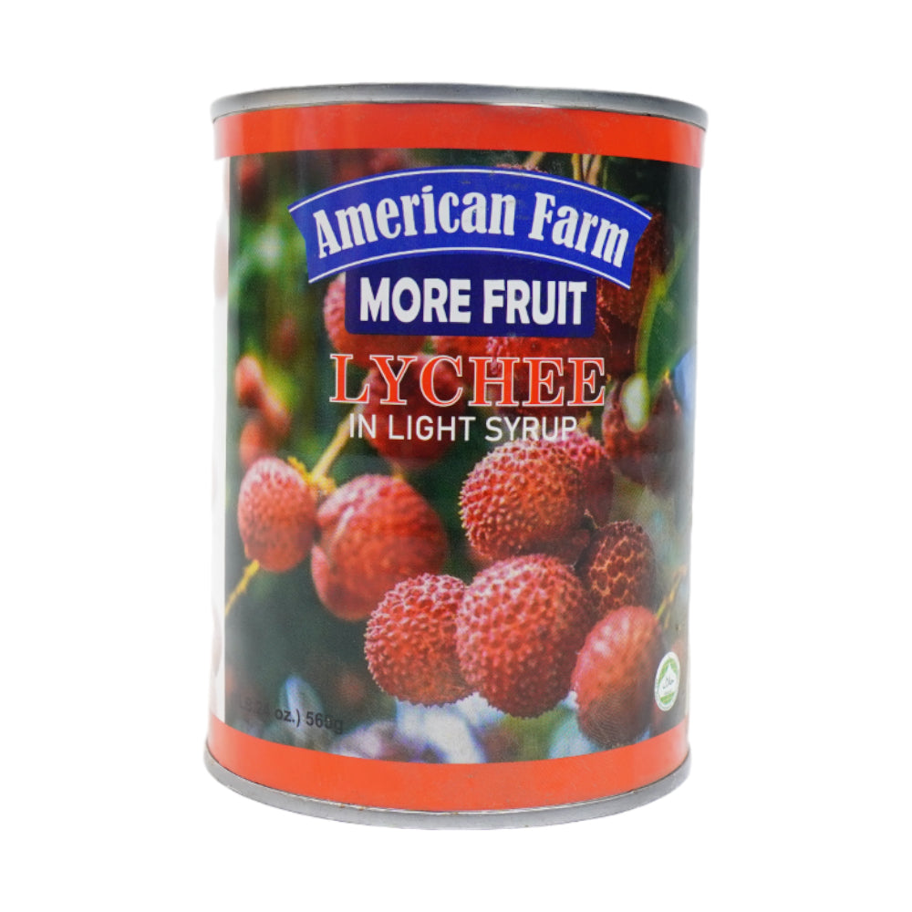AMERICAN FARM LYCHEE IN LIGHT SYRUP 565 GM
