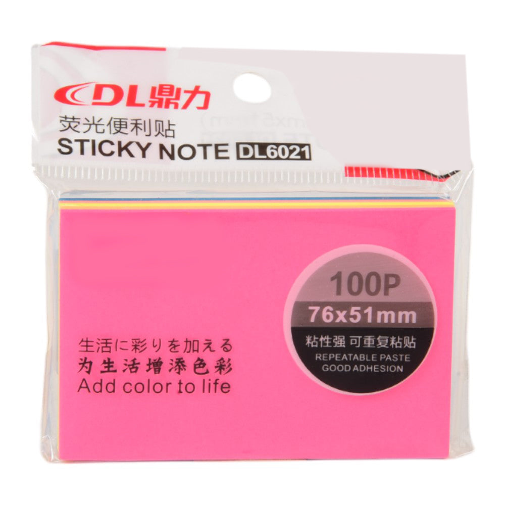 THREE FLOWER MEMO PAD 2*3 NEON