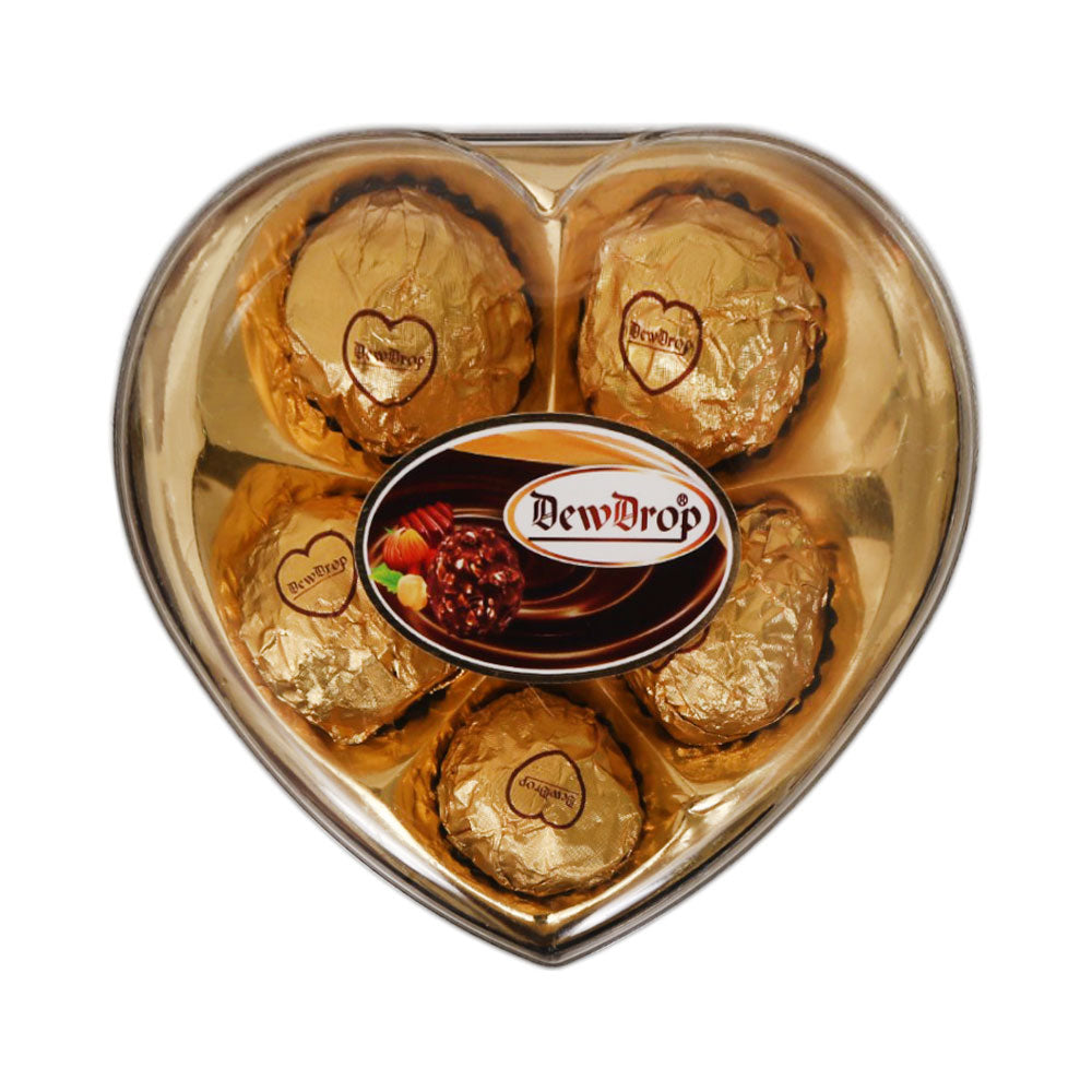 DEW DROP PEANUT CHOCOLATE HEART H05G 63 GM