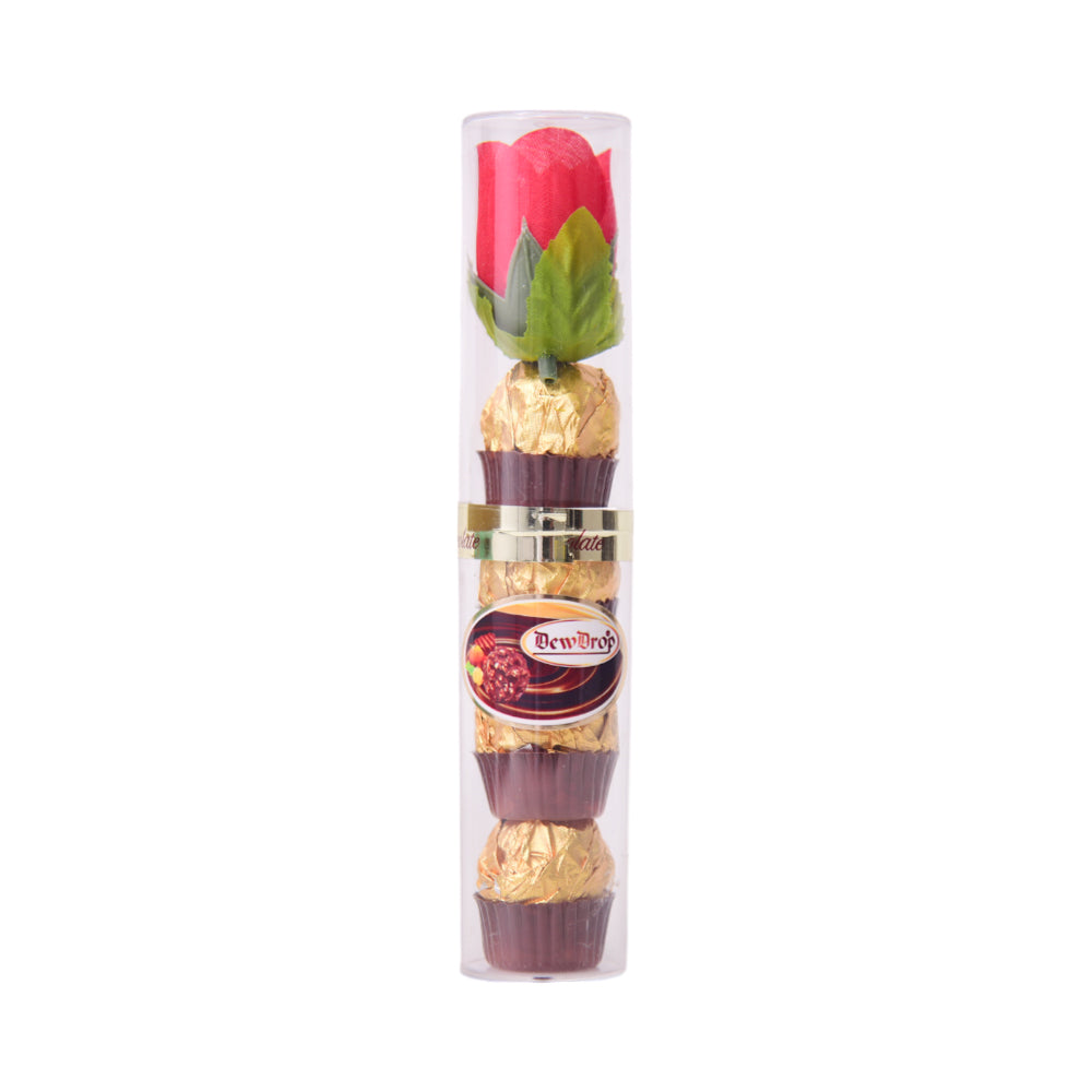 DEW DROP PEANUT CHOCOLATE FAVOR ROSE F0104G 50 GM