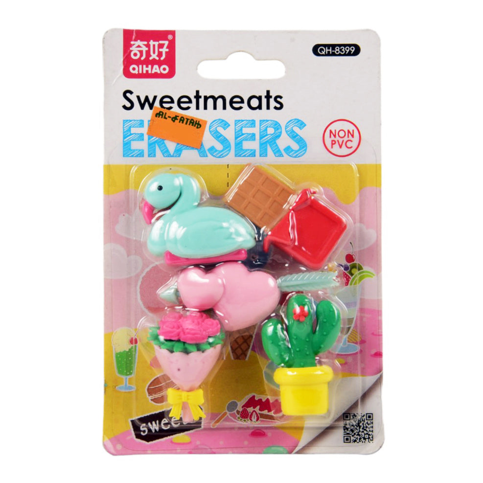 QH-8399 FANCY SWEETMEATS ERASER SET 5PC Z.B