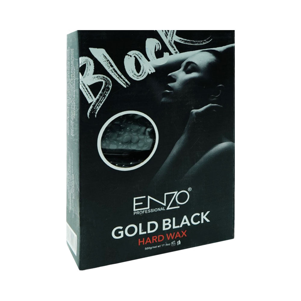 ENZO GOLD BLACK CHARCOAL WAX BEANS W WAX STICKS 500G IR