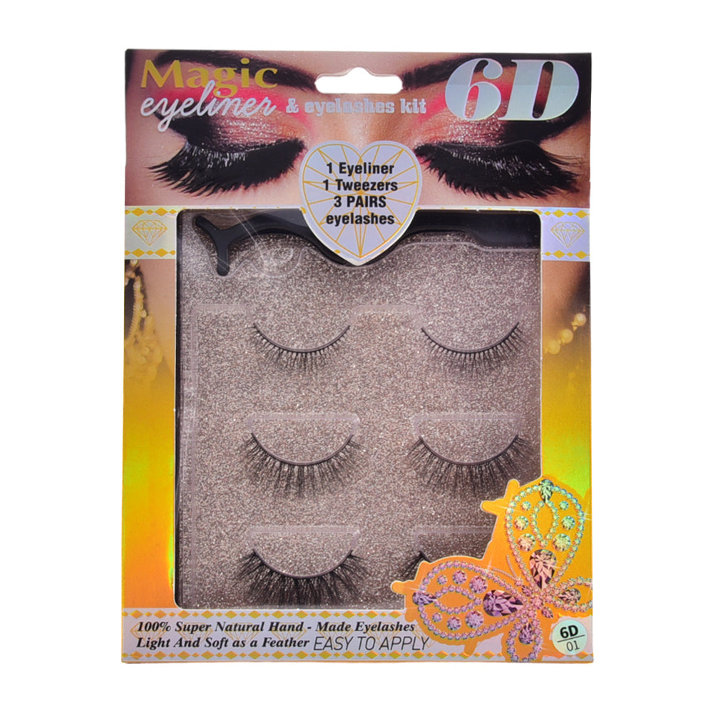 MAGIC EYELASH 6D 3PAIR KIT IR E-7572