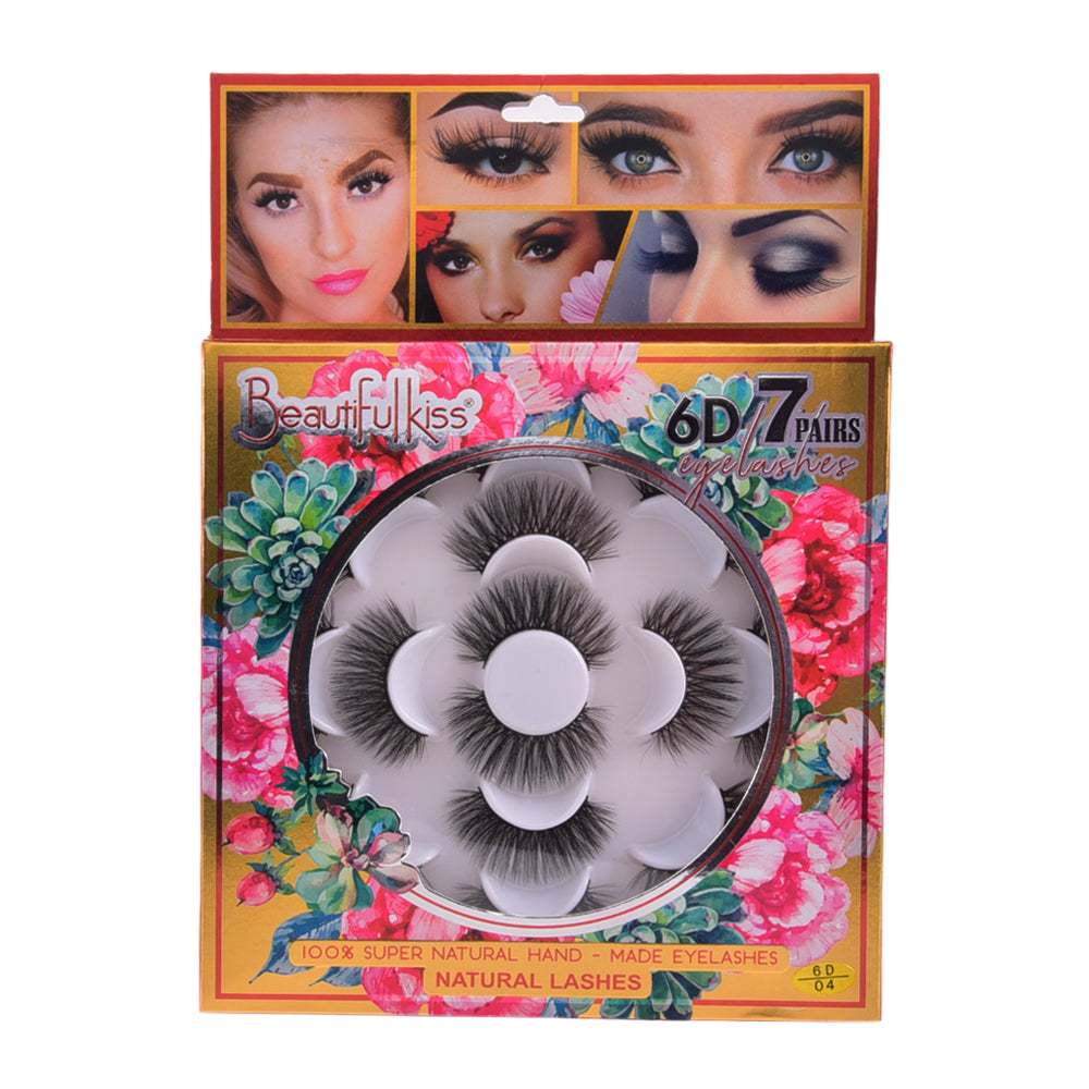 BEAUTIFUL KISS EYELASH 6D 7PAIR IR E-7620