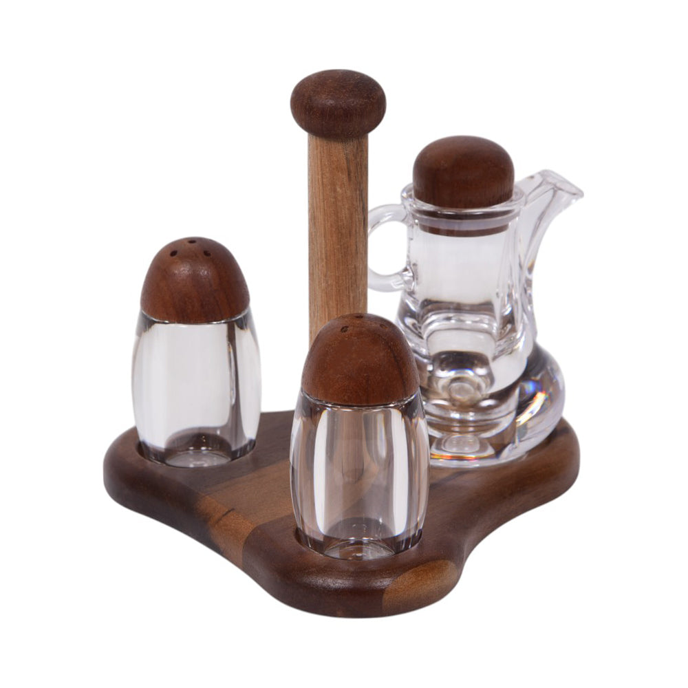 SALT & PEPPER SET 3PC IR SHENGYA KA0001/KC0001