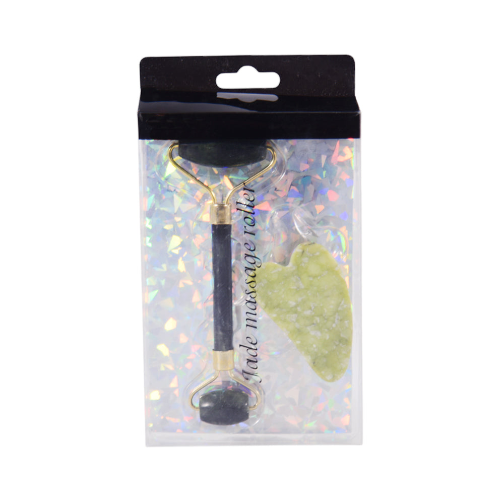 ANGUOER ROSE QUARTZ JADE DERMA ROLLER 2PC