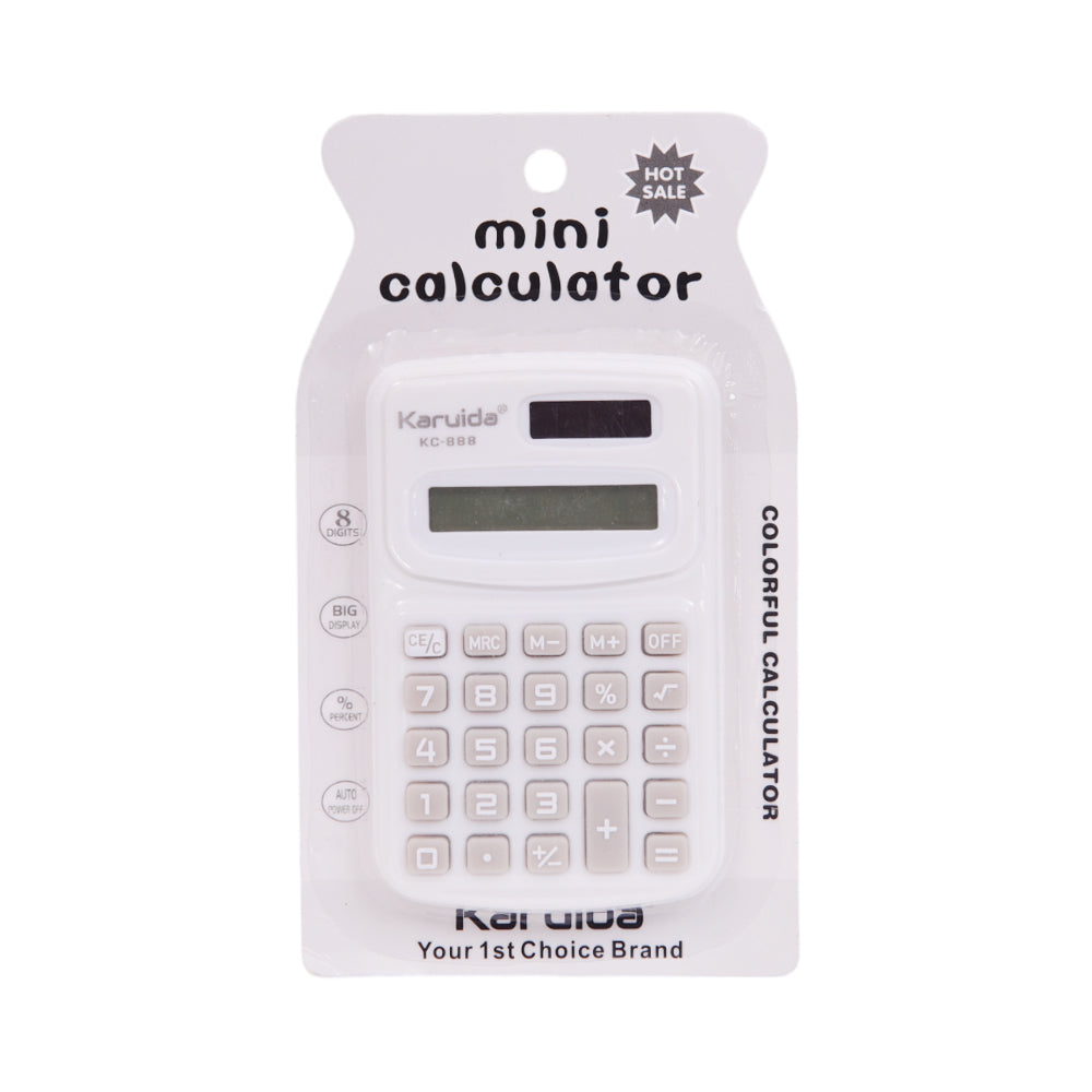 8887 MINI CALCULATOR IN CARD
