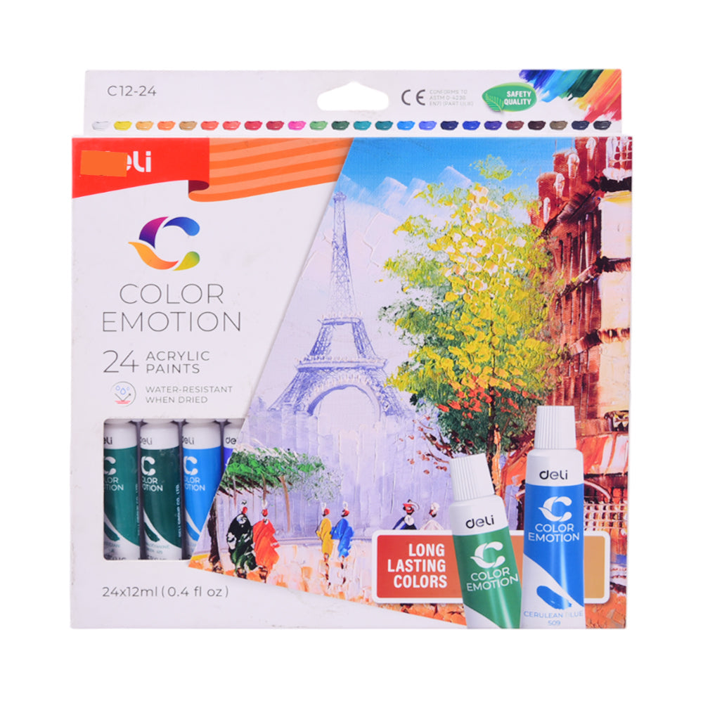 C1224 DELI ACRYLIC COLOR 24PCS
