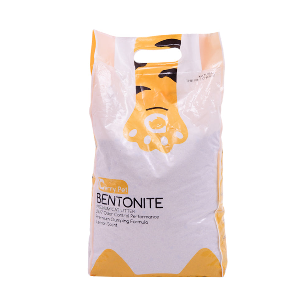 GERRY PET BENTONITE PREMIUM CAT LITTER LEMON 5 LTR