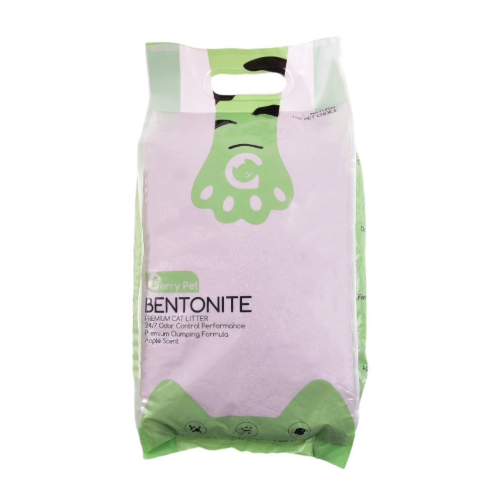 GERRY PET BENTONITE PREMIUM CAT LITTER APPLE 5 LTR