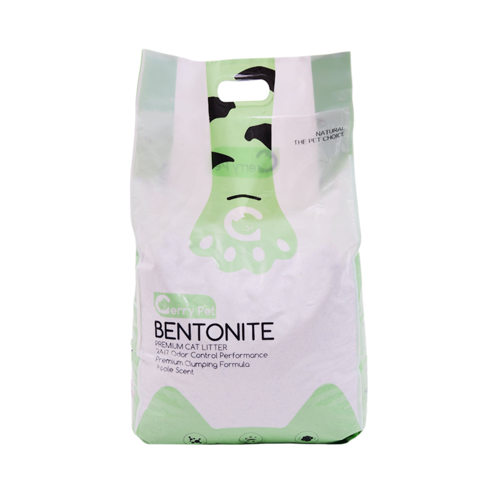 GERRY PET BENTONITE PREMIUM CAT LITTER APPLE 10 LTR