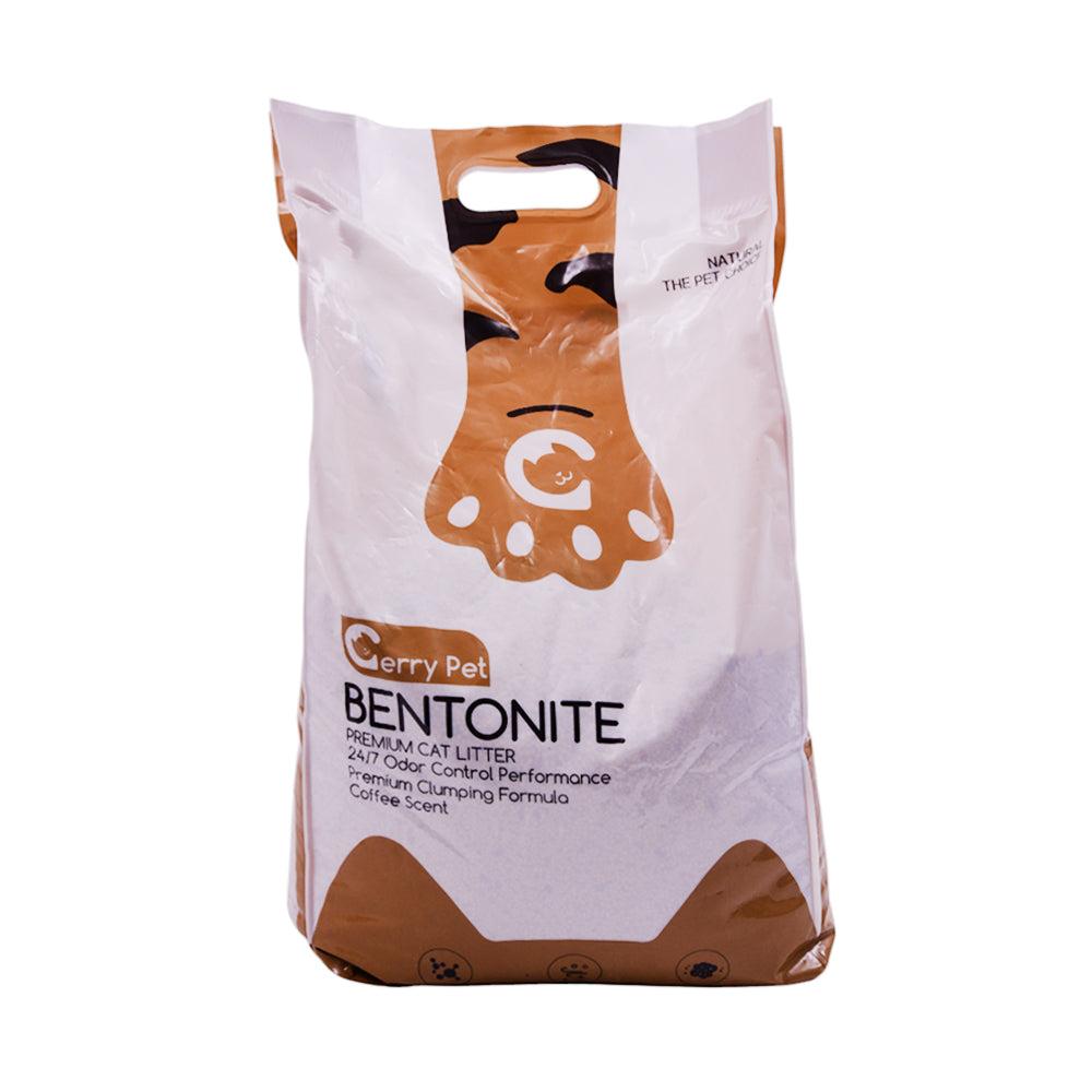 GERRY PET BENTONITE PREMIUM CAT LITTER COFFEE 10 LTR