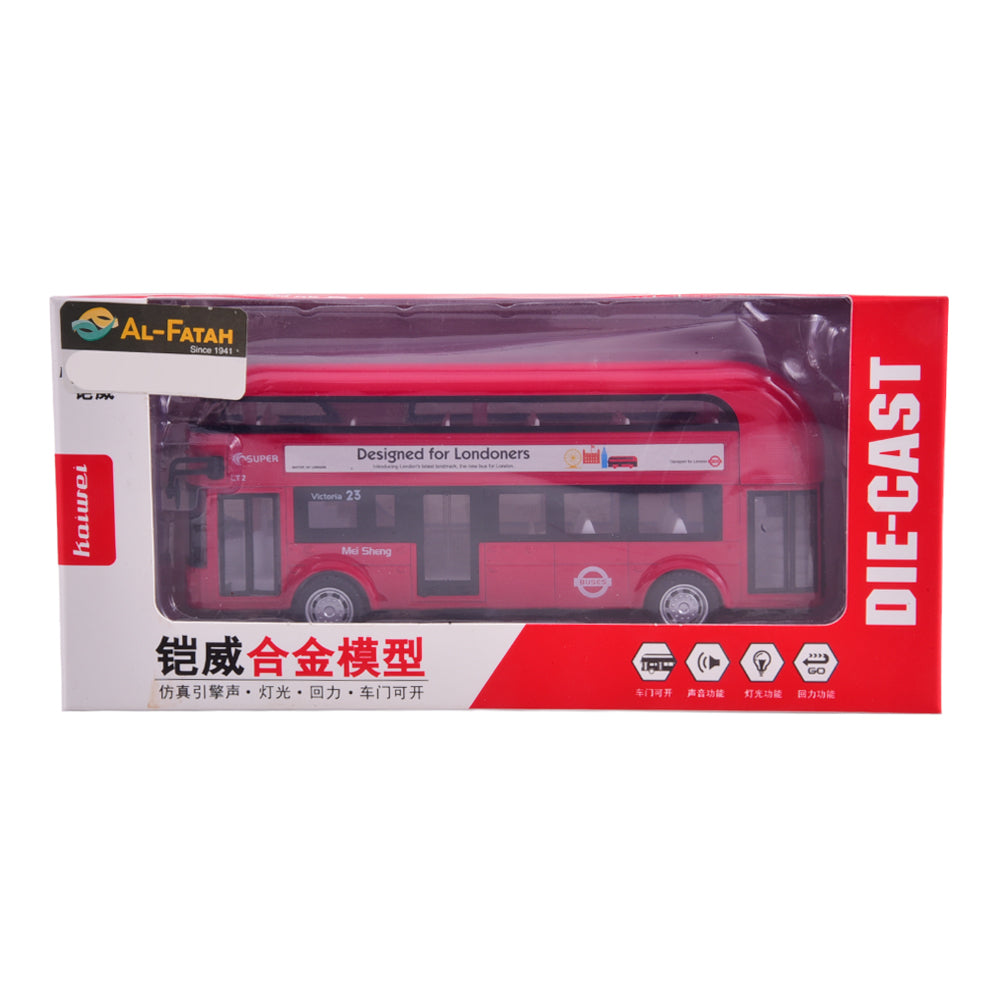 MS6609N DIE-CAST PULL BACK BUS DINKEY IR