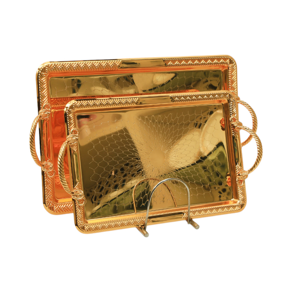 TRAY SET 2PC STEEL NAJIB NB5506