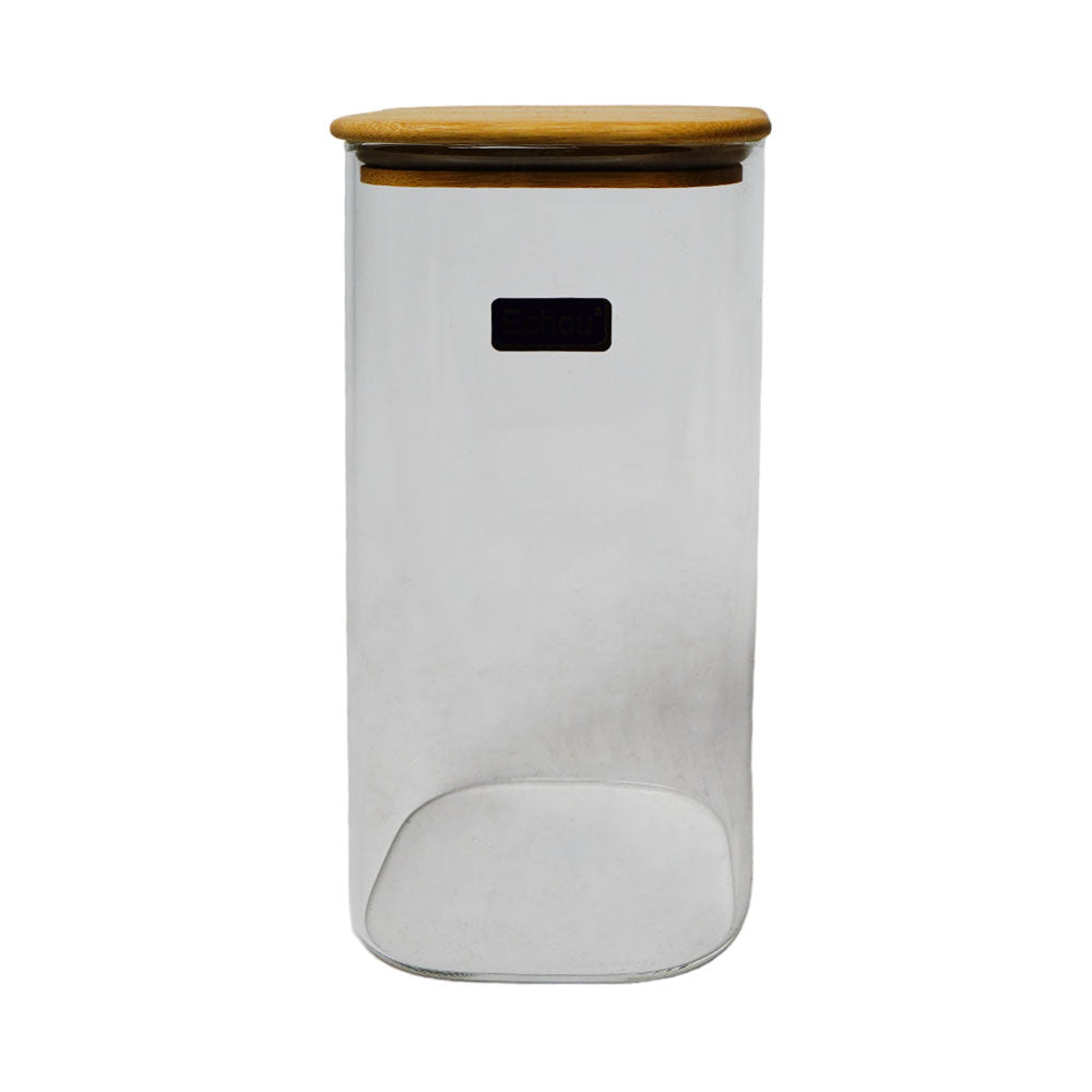 JAR WOODEN ECHOU SQUARE GPG16-1580