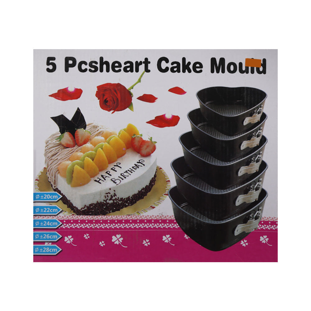 CAKE PAN SET 5PC IR HEART YTB005
