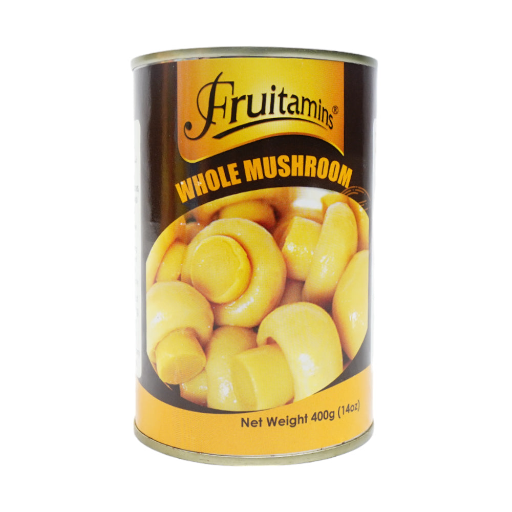 FRUITAMINS WHOLE MUSHROOM TIN 400GM