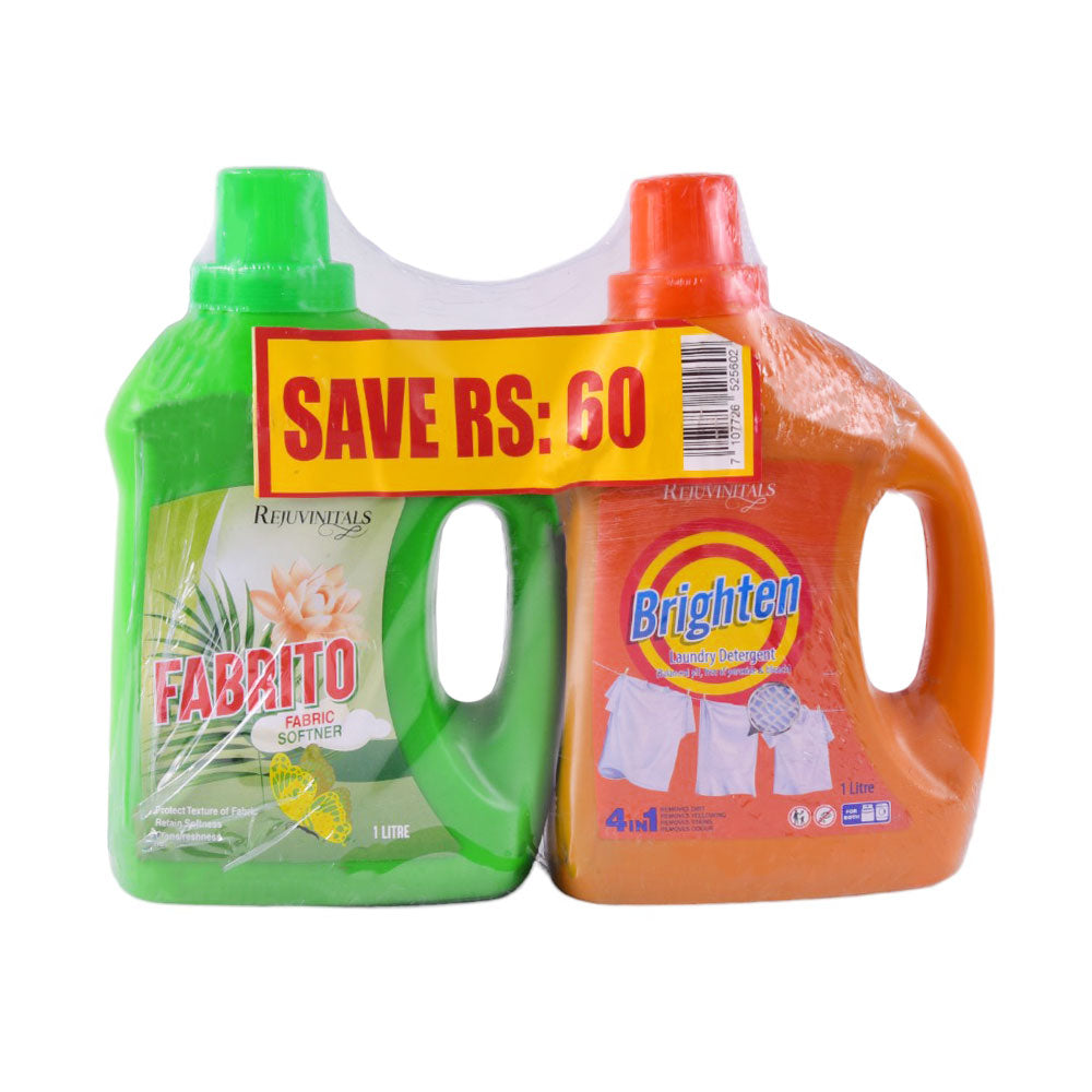REJUVINITALS FABRIC SOFTENER & DETERGENT PROMO 1LTR