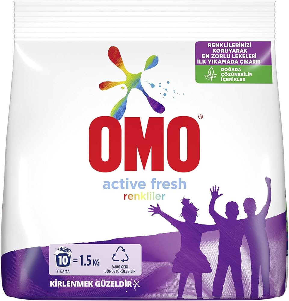 OMO WASHING POWDER ACTIVE RENKLILER 1.5 KG