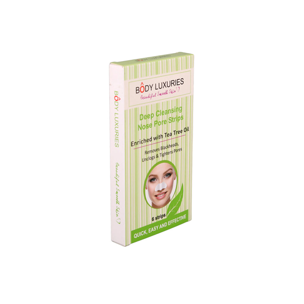 BODY LUXURIES NOSE STRIPS ENRICHED WITH TEA TREE OIL 6PC