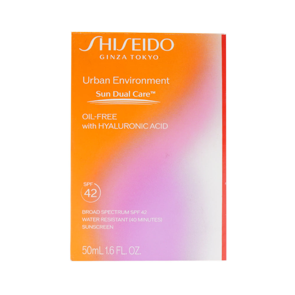 SHISEIDO URBAN ENVIRMENT SUN DUAL CARE OIL FREE WITH HYALURO