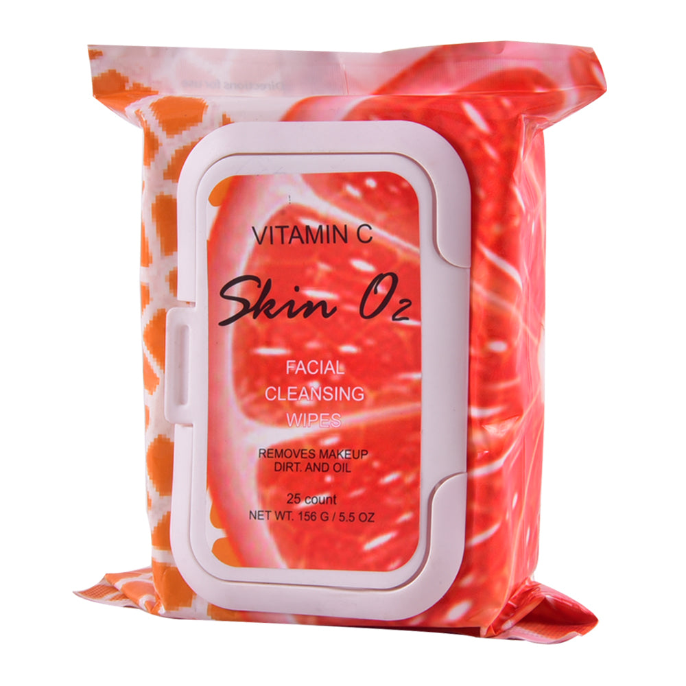 SKIN 02 FACIAL CLEANSING WIPES 25 PC