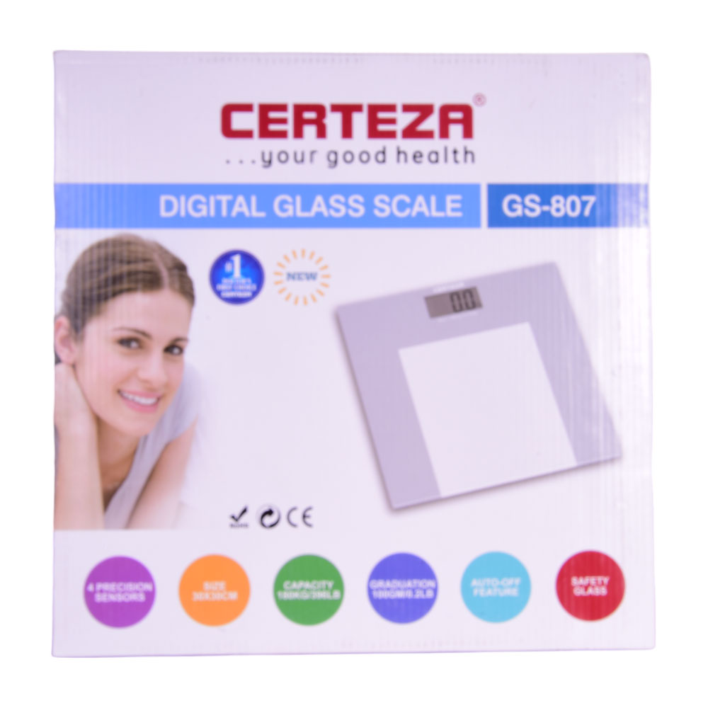 CERTEEZA BATHROOM SCALE 180KG GS807